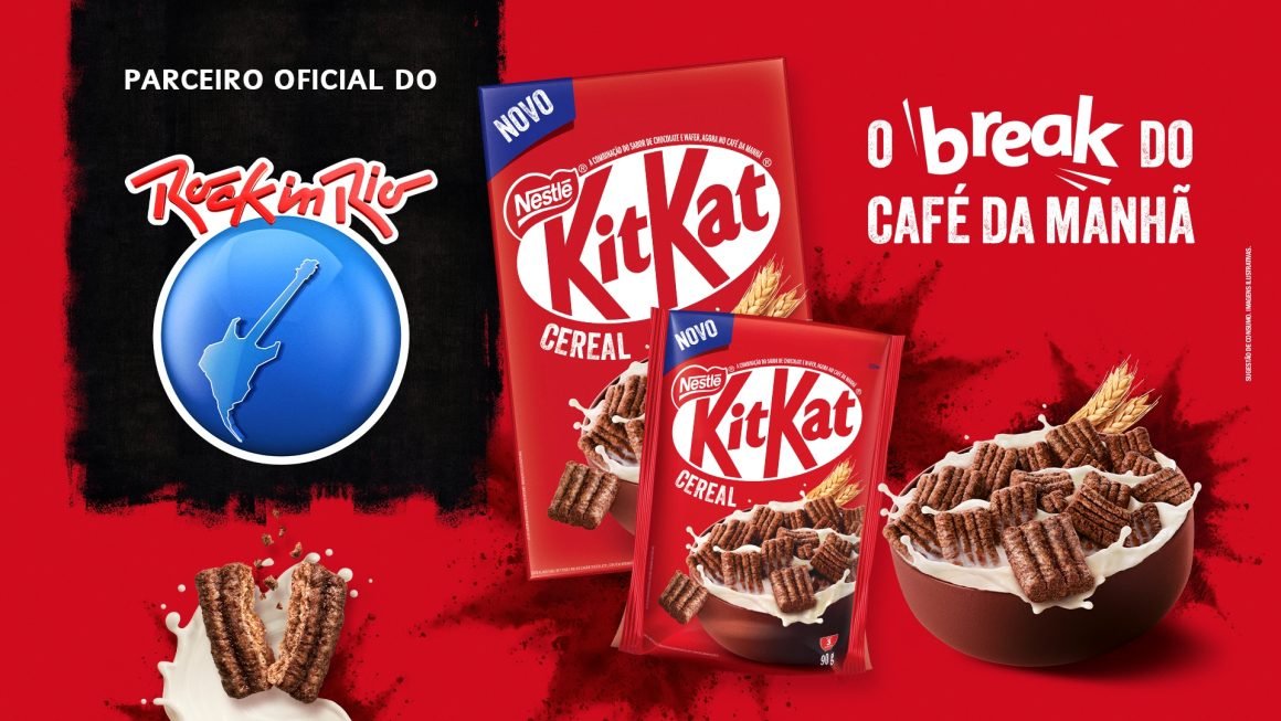 KITKAT® leva break em formato de cereal para plateia no Rock in Rio Brasil 2024