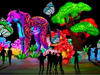 Festival internacional de esculturas chinesas coloridas chega ao Jardim Botânico
