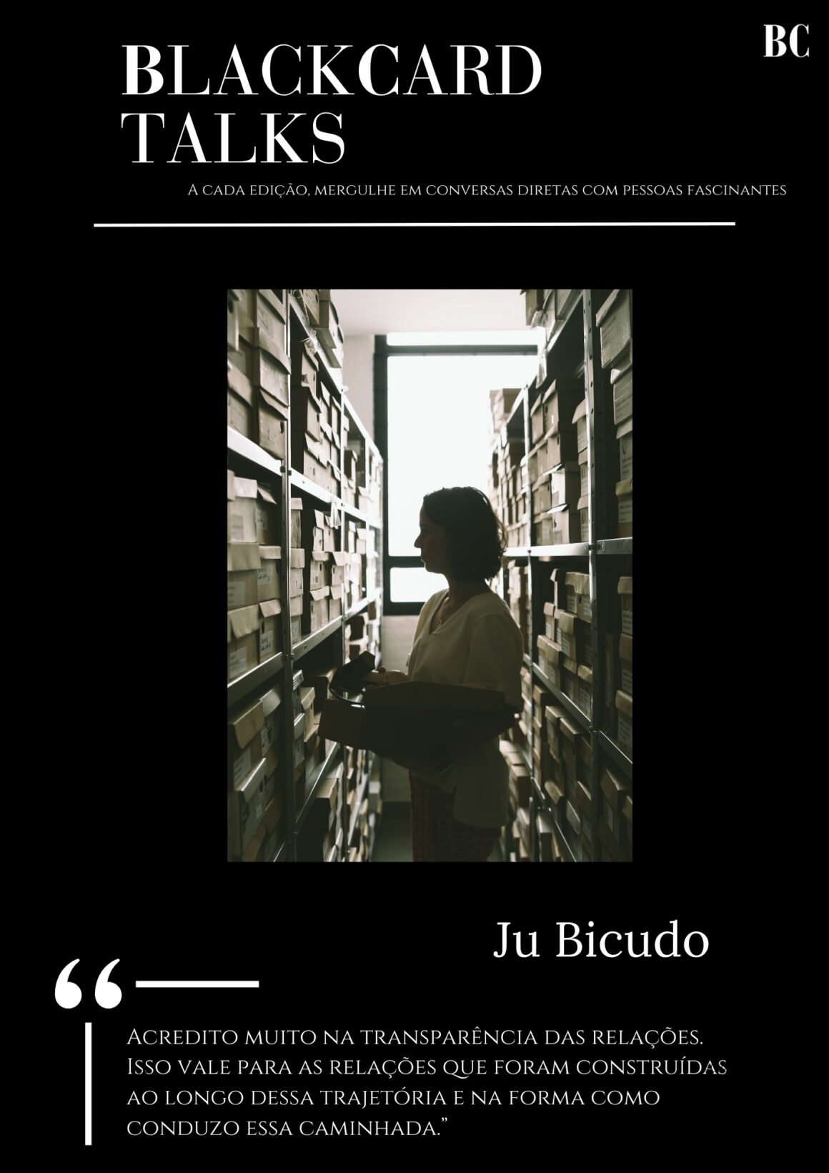 BlackCard Talks — Ju Bicudo