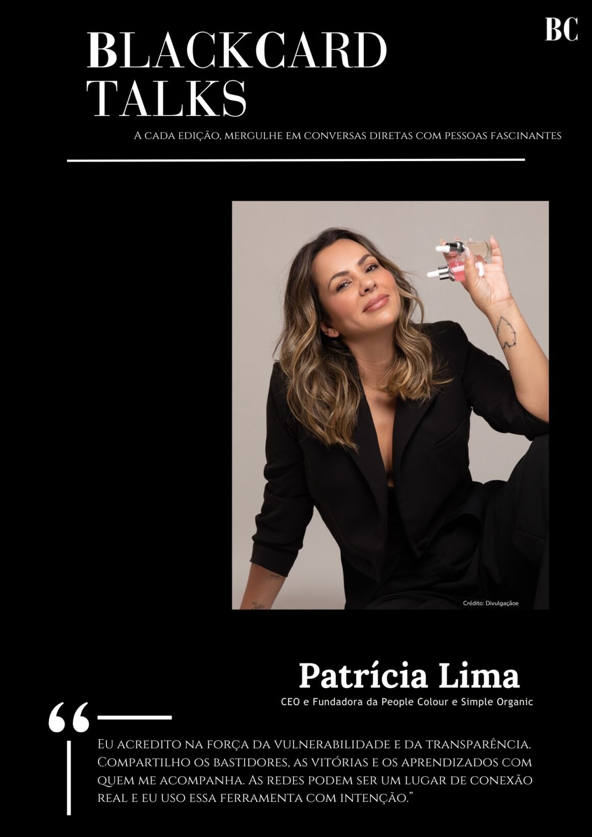 BlackCard Talks — Patrícia Lima