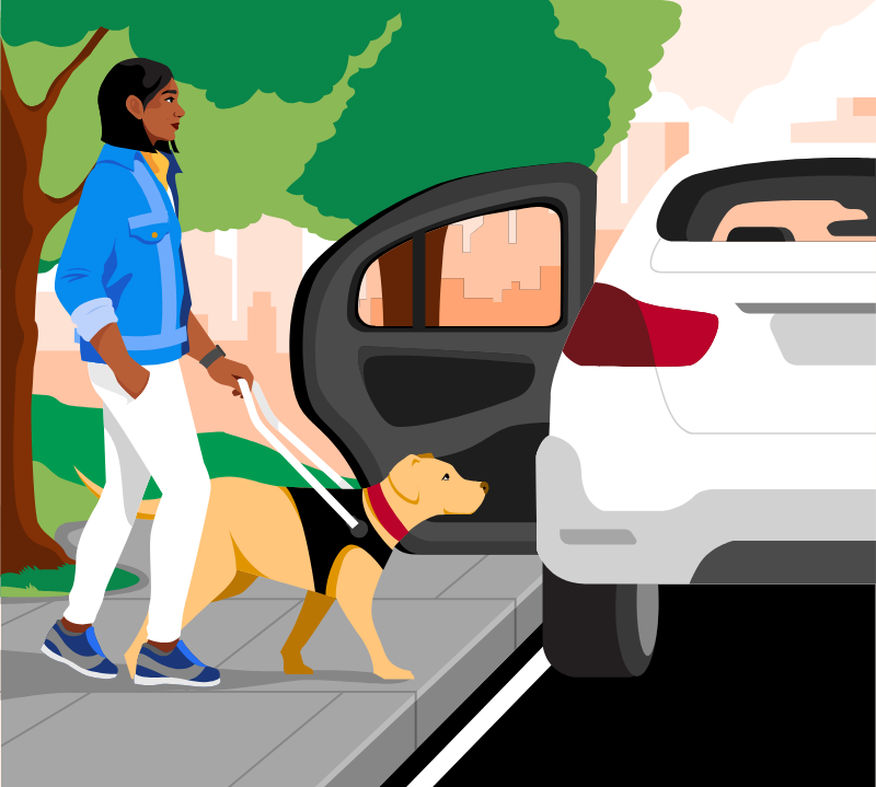 Uber apresenta ferramenta de autoidentificação para usuários com cão-guia