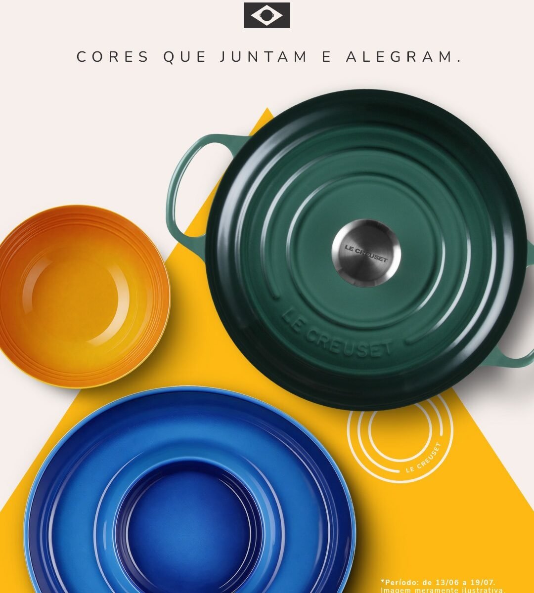 Le Creuset lança kits inspirados nos países da Copa para transformar cada jogo em uma celebração
