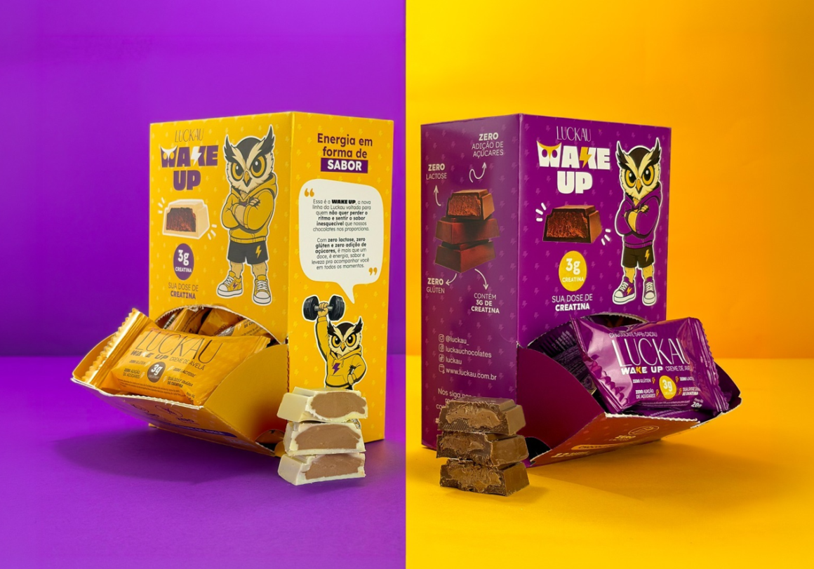 Luckau lança linha funcional com creatina e aposta em nova geração de chocolates saudáveis
