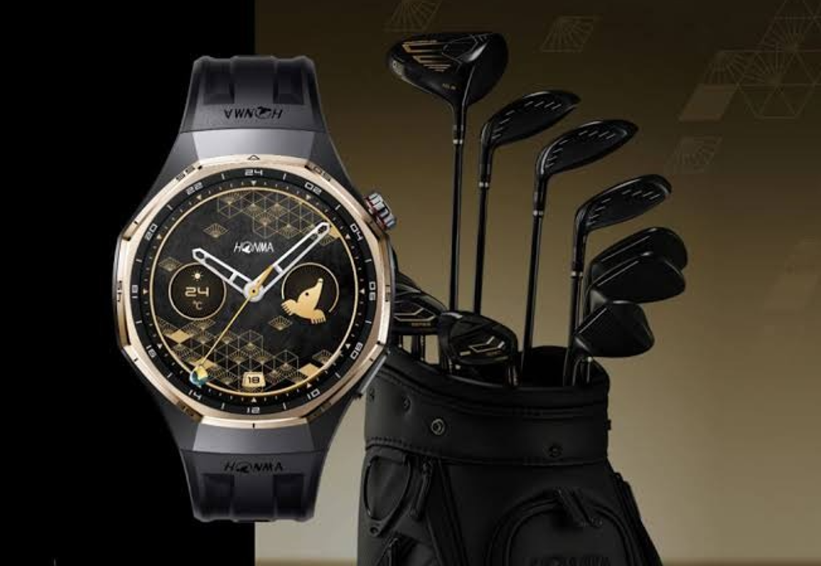 HONMA e Huawei lançam smartwatch premium para golfe com autonomia de até 21 dias