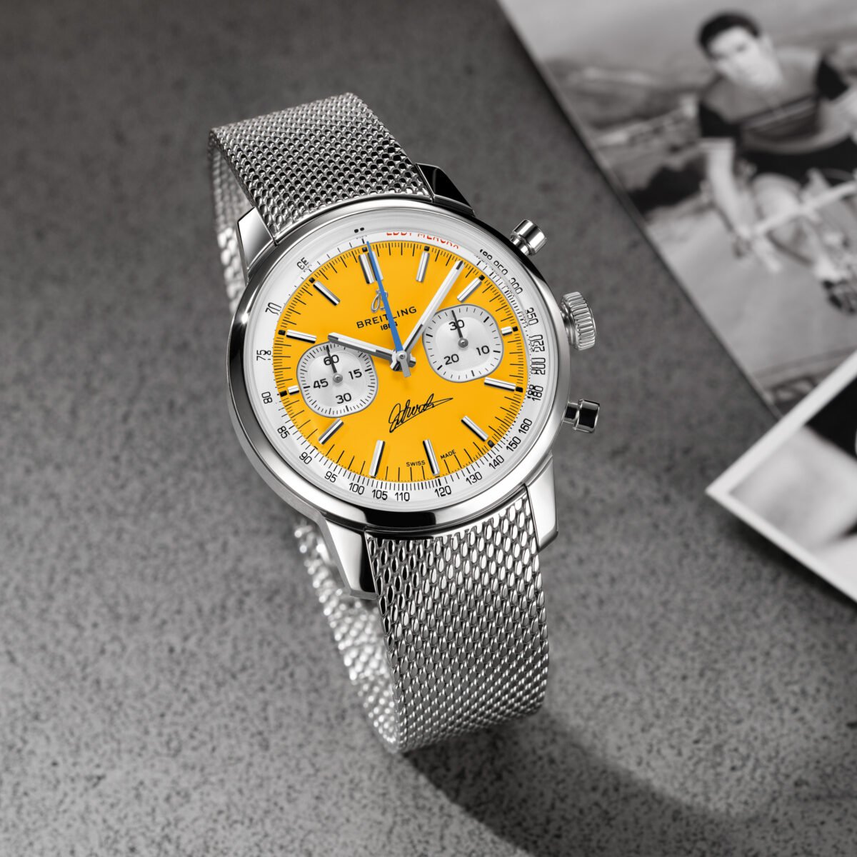 Breitling homenageia Eddy Merckx com relógio de edição limitada
