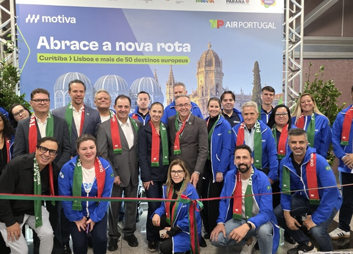 Paraná ganha voo direto da TAP entre Lisboa e Curitiba e amplia conexão com a Europa