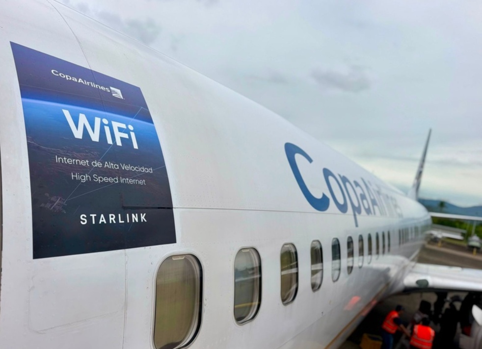 Copa Airlines estreia Wi-Fi Starlink e lidera conectividade aérea na América Latina