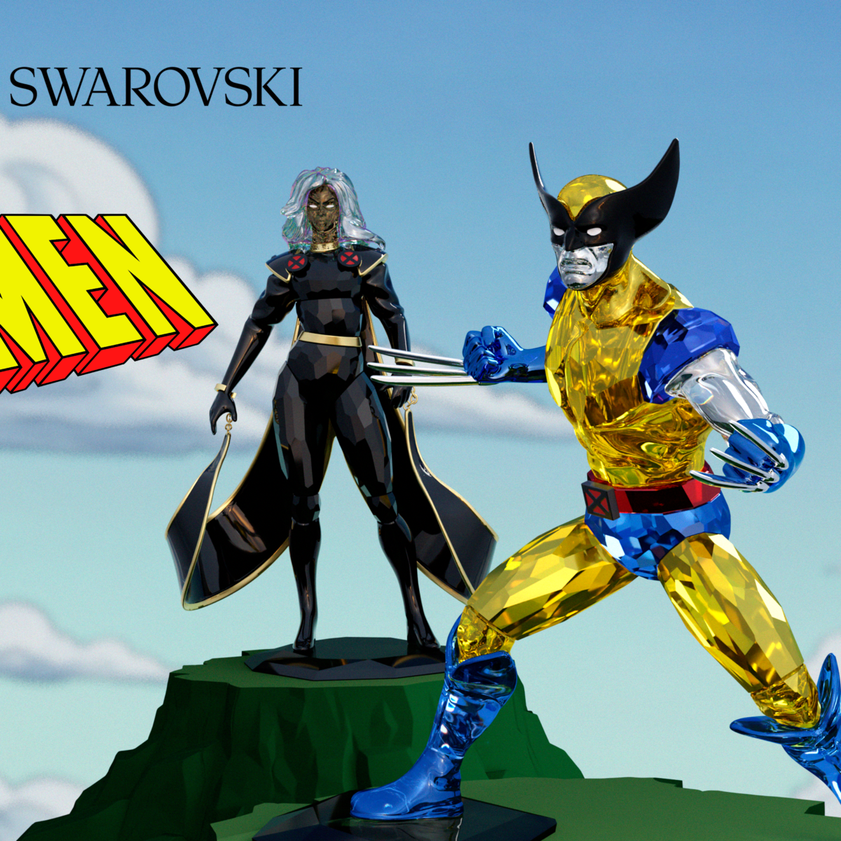 Swarovski transforma os X-Men em esculturas de cristal colecionáveis