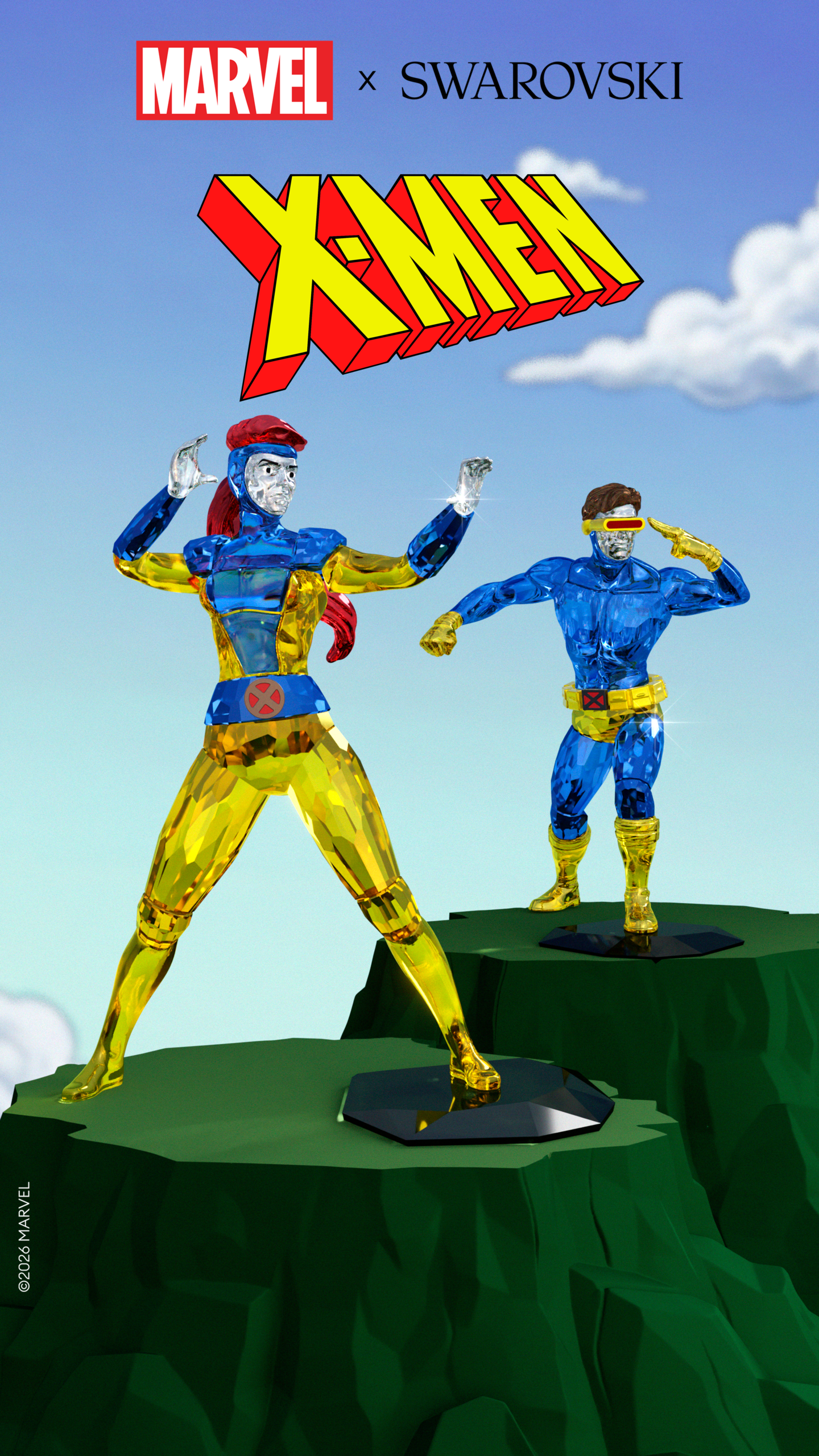 Swarovski transforma os X-Men em esculturas de cristal colecionáveis