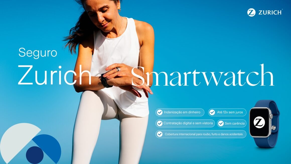Zurich lança seguro digital para smartwatches com cobertura para furto simples