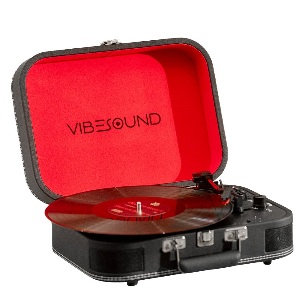 VibeSound Classic une nostalgia dos LPs e tecnologia em vitrola portátil