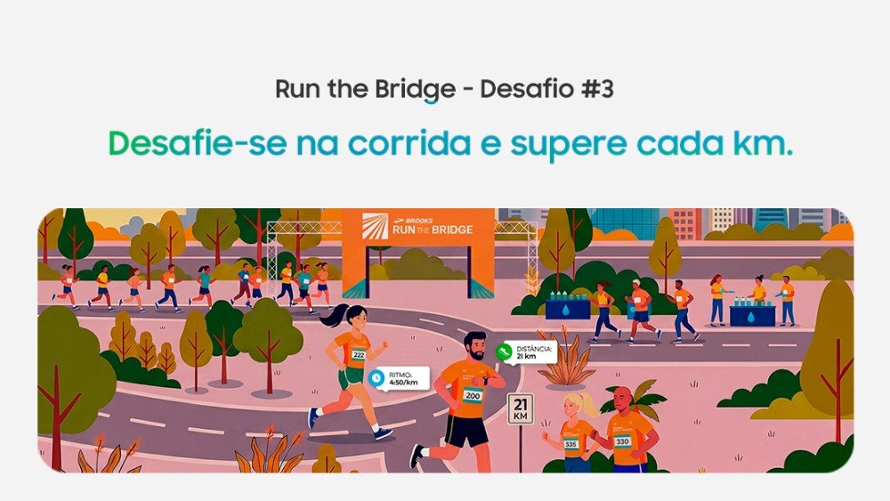 Samsung transforma corrida de rua em experiência conectada de saúde