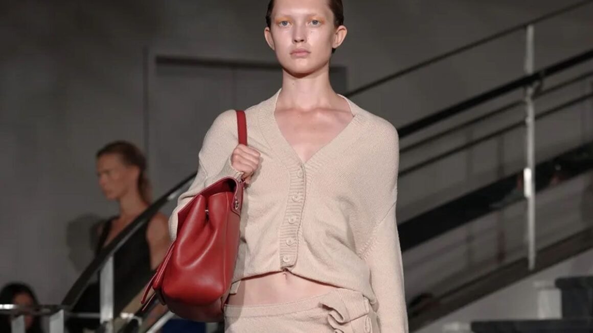 Bolsa PS1 Walker da Proenza Schouler apresentada na passarela de verão 2027