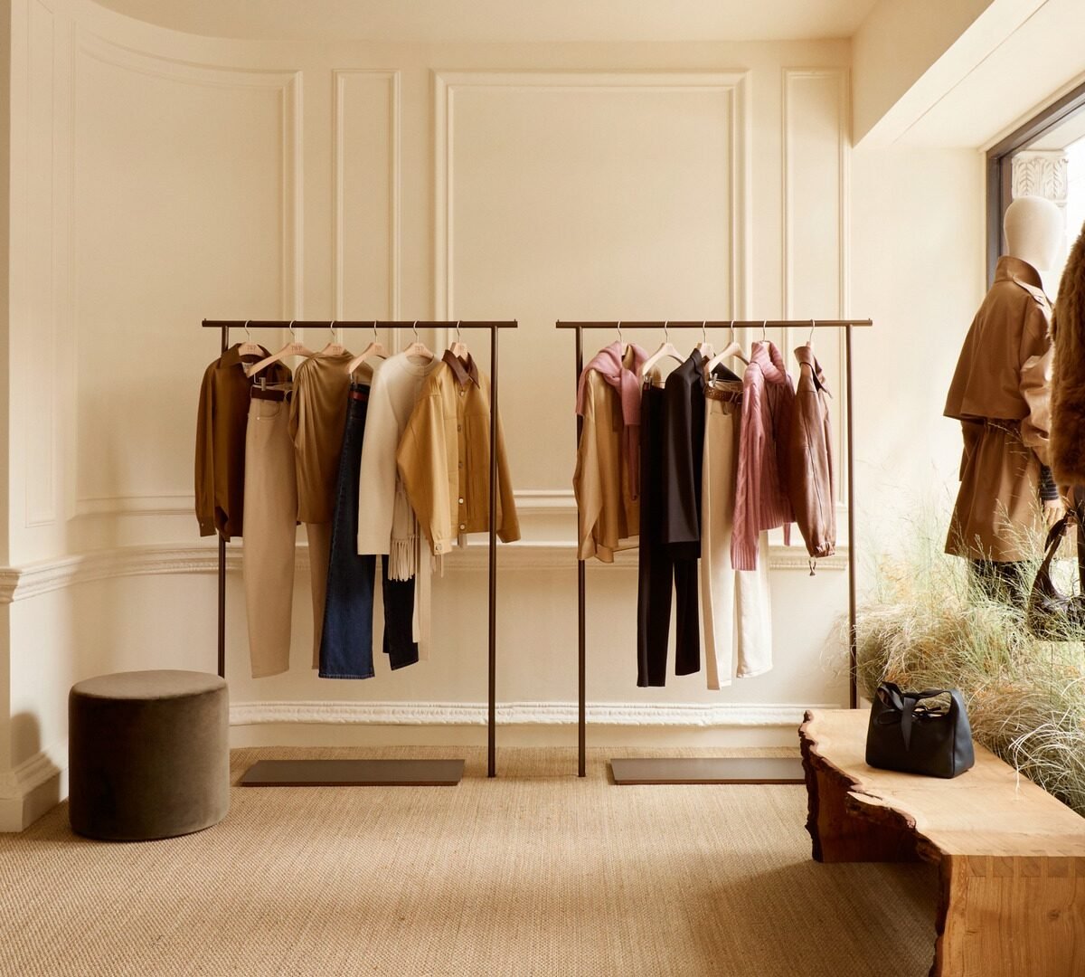 Interior da boutique TWP em Mayfair, Londres.