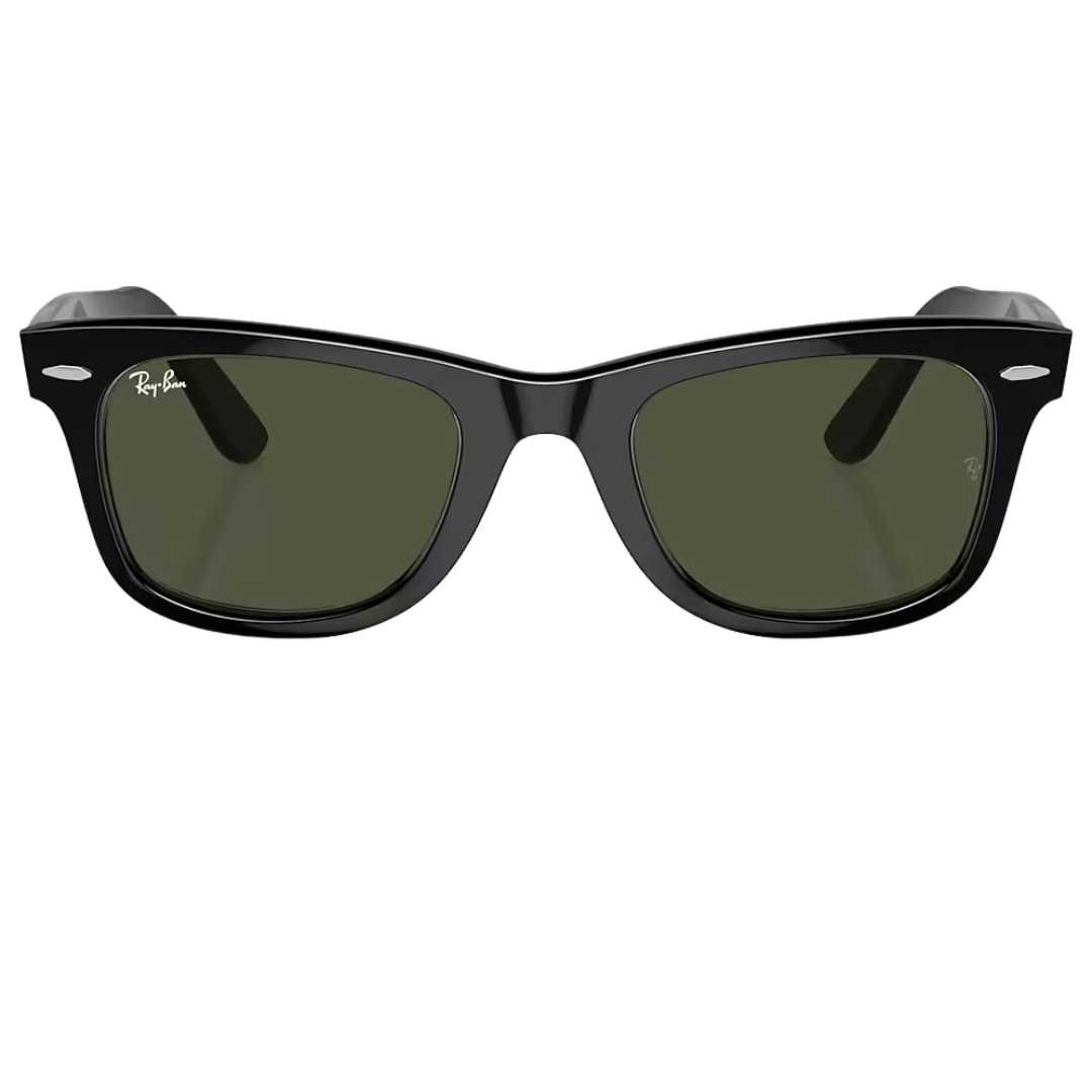 Óculos de sol Ray-Ban Original Wayfarer Classic, em acetato preto.