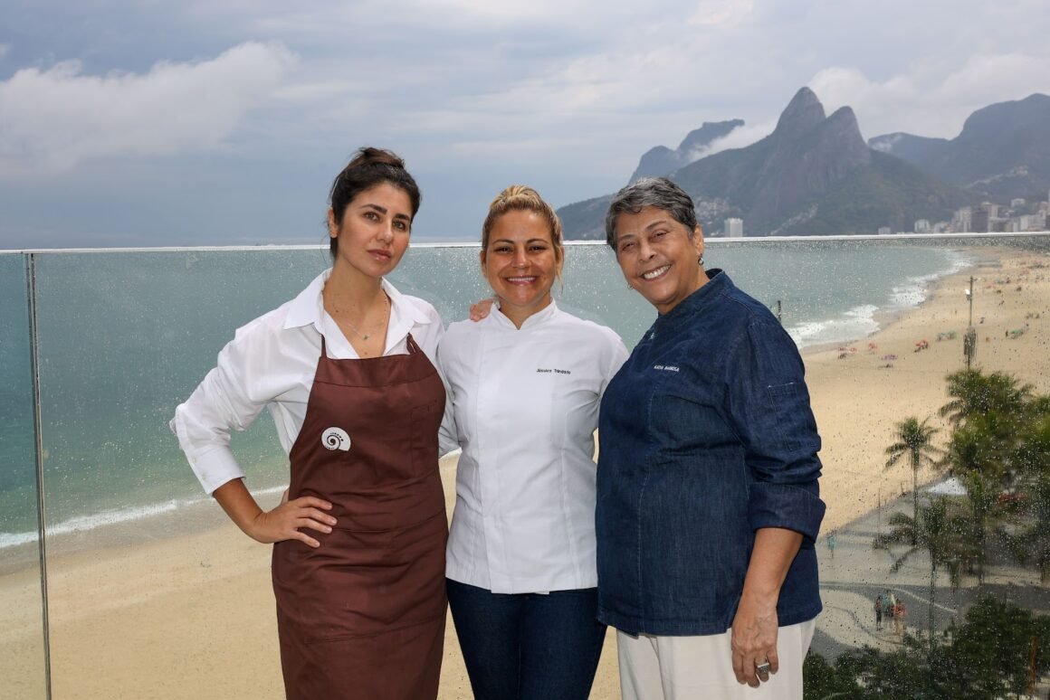 As chefs Monique Gabiatti, Jéssica Trindade e Kátia Barbosa.