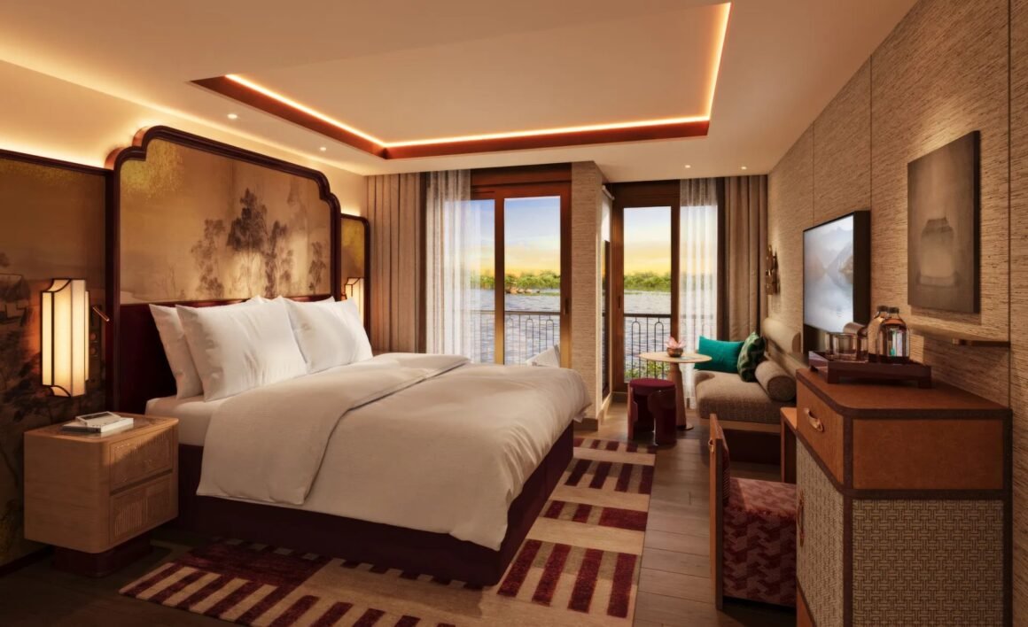 Cabine do AmaMaya, novo navio da AmaWaterways para o Rio Mekong