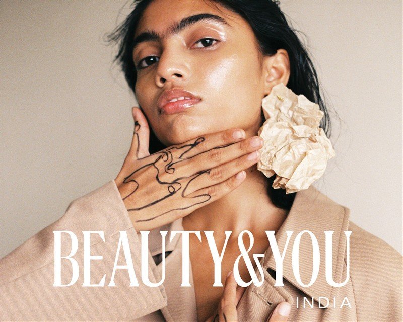 Campanha BEAUTY&YOU India de 2025 com modelo e identidade visual do programa; imagem ilustrativa