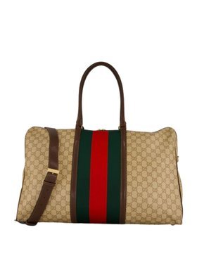 Gucci mala de mão média com listra Web